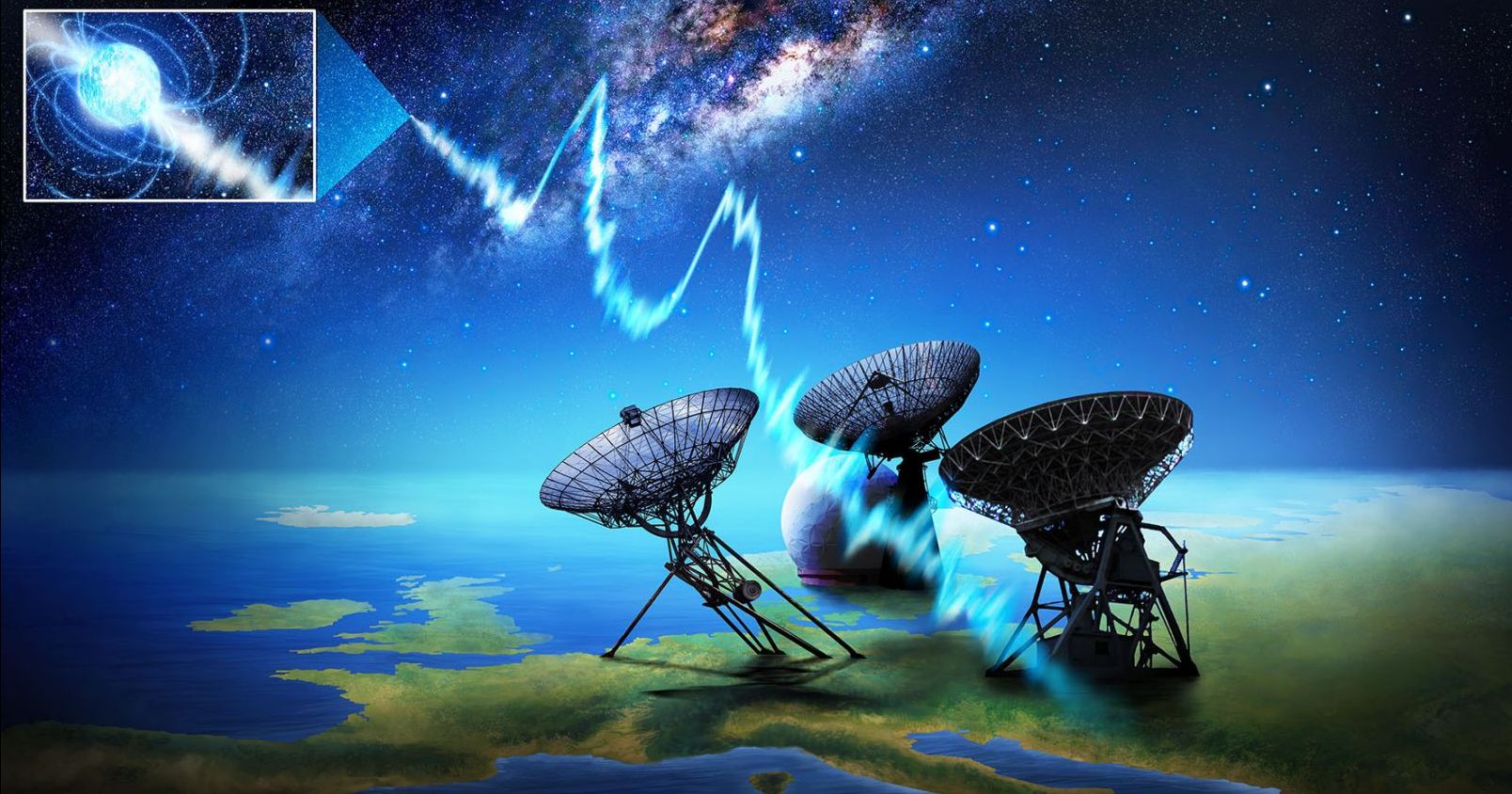 Szybki błysk radiowy z naszej Galaktyki