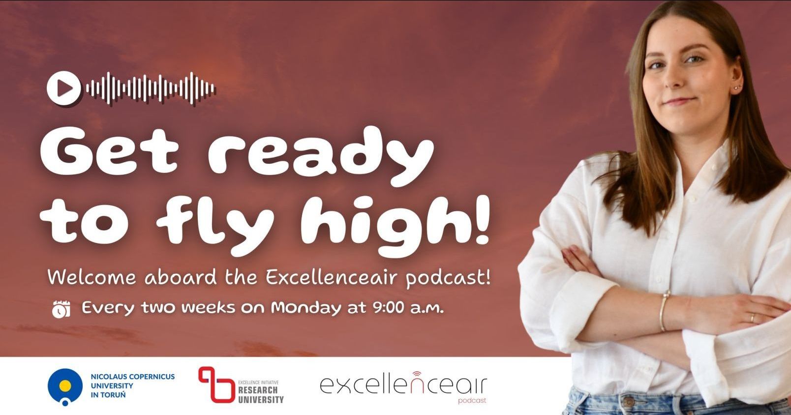 Graphic promoting the Excellenceair podcast