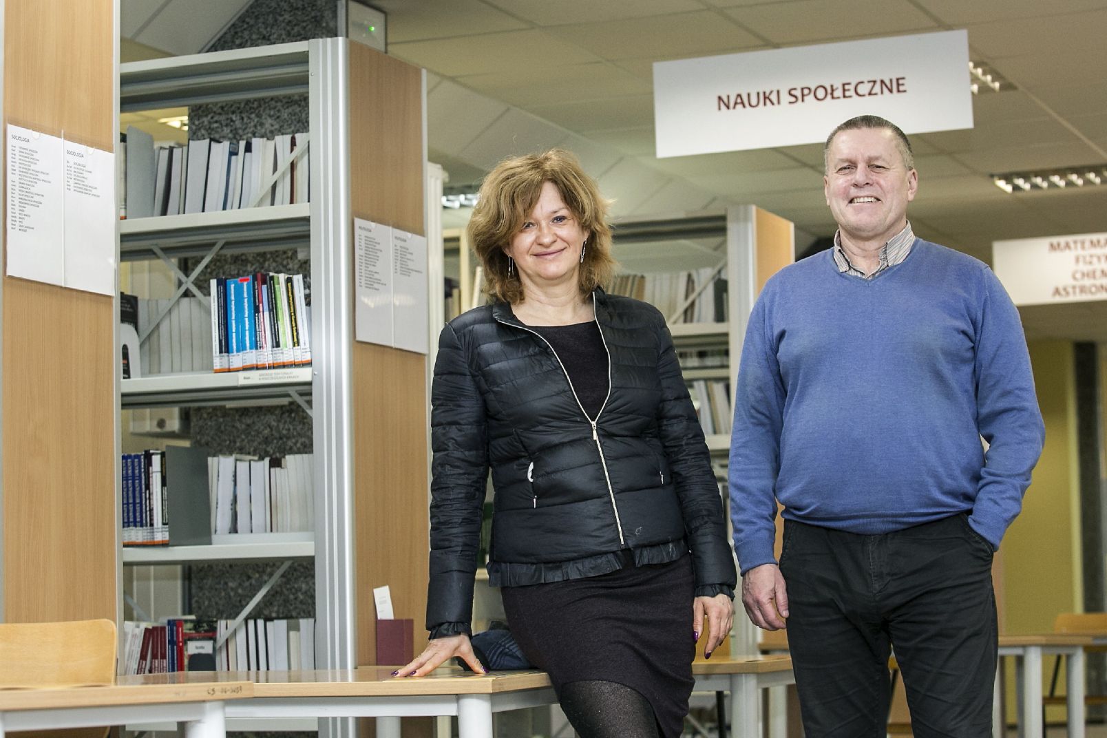 Prof. Beata Przyborowska and Prof. Piotr Błajet, researchers from the Nicolaus Copernicus University, authors of a study on changes in students' health behaviour.