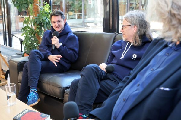 Spotkanie z Krzysztofem Czyżewskim i książką "Ostrakon" (Biblioteka Uniwersytecka, 17.10.2024) [fot. Andrzej Romański] Kliknij, aby powiększyć zdjęcie