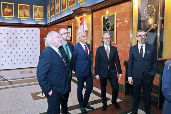 Konferencja prasowa nt finansowania ministerialnego (Collegium Maximum, 2.12.2024) [fot. Andrzej Romański] Kliknij, aby powiększyć zdjęcie