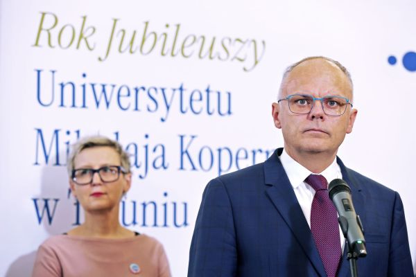 Konferencja prasowa nt finansowania ministerialnego (Collegium Maximum, 2.12.2024) [fot. Andrzej Romański] Kliknij, aby powiększyć zdjęcie