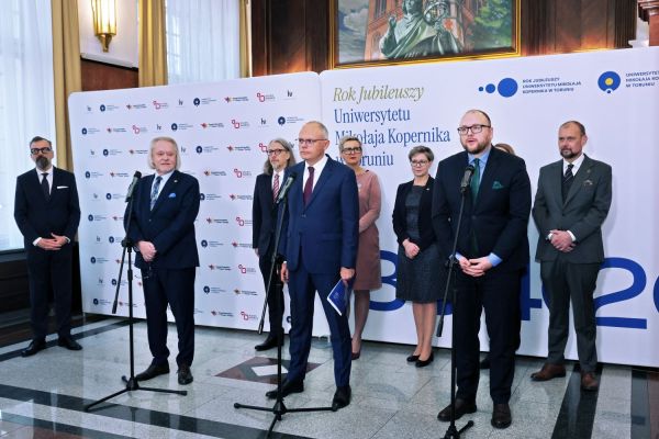 Konferencja prasowa nt finansowania ministerialnego (Collegium Maximum, 2.12.2024) [fot. Andrzej Romański] Kliknij, aby powiększyć zdjęcie