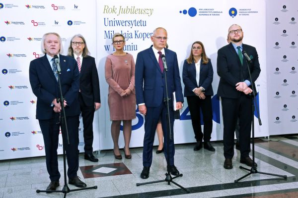 Konferencja prasowa nt finansowania ministerialnego (Collegium Maximum, 2.12.2024) [fot. Andrzej Romański] Kliknij, aby powiększyć zdjęcie