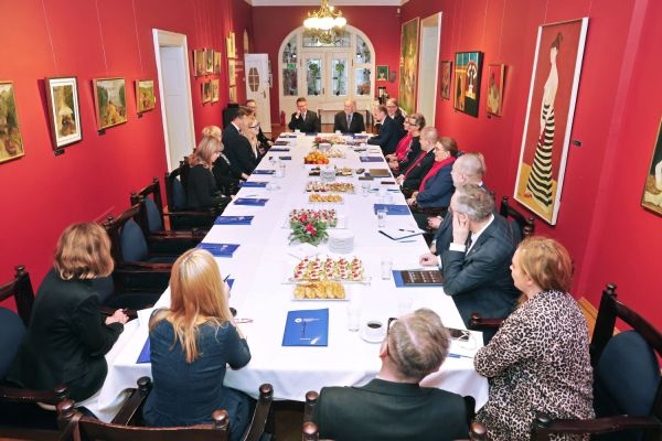 Spotkanie władz UMK i Uniwersytetu Kazimierza Wielkiego w Bydgoszczy (Collegium Maximum, 16.12.2024) [fot. Andrzej Romański] Kliknij, aby powiększyć zdjęcie