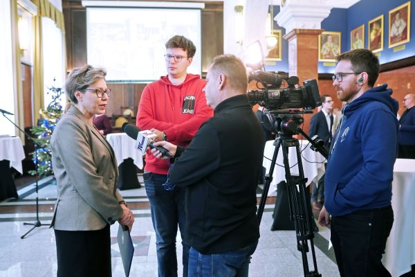 Spotkanie noworoczne w Collegium Maximum UMK (8.01.2025) [fot. Andrzej Romański] Kliknij, aby powiększyć zdjęcie