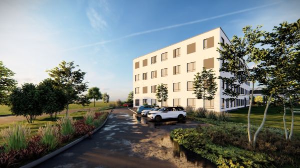 Wizualizacja Centrum Stomatologii UMK [proj. 3R Modular] Kliknij, aby powiększyć zdjęcie