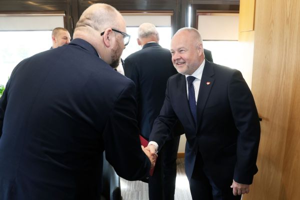Wizyta Wiceministra Nauki i Szkolnictwa Wyższego Marka Gzika  (29.05.2025)  [fot. Andrzej Romański] Kliknij, aby powiększyć zdjęcie