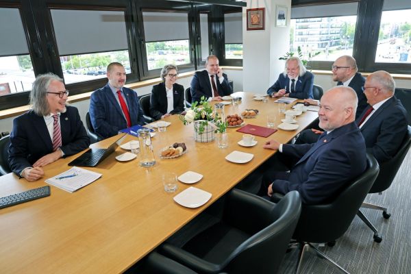 Wizyta Wiceministra Nauki i Szkolnictwa Wyższego Marka Gzika  (29.05.2025)  [fot. Andrzej Romański] Kliknij, aby powiększyć zdjęcie