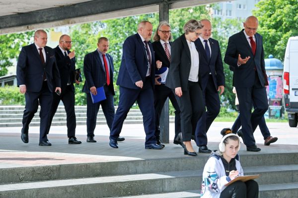 Wizyta Wiceministra Nauki i Szkolnictwa Wyższego Marka Gzika  (29.05.2025)  [fot. Andrzej Romański] Kliknij, aby powiększyć zdjęcie