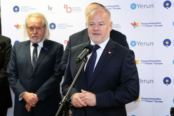 Wizyta Wiceministra Nauki i Szkolnictwa Wyższego Marka Gzika  (29.05.2025)  [fot. Andrzej Romański] Kliknij, aby powiększyć zdjęcie