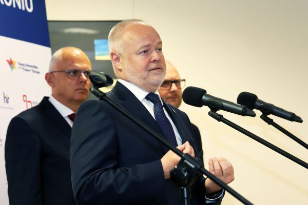 Wizyta Wiceministra Nauki i Szkolnictwa Wyższego Marka Gzika  (29.05.2025)  [fot. Andrzej Romański] Kliknij, aby powiększyć zdjęcie