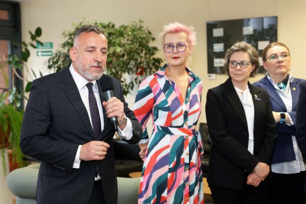 Wizyta Wiceministra Nauki i Szkolnictwa Wyższego Marka Gzika  (29.05.2025)  [fot. Andrzej Romański] Kliknij, aby powiększyć zdjęcie