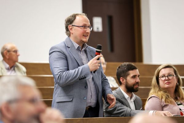 Wizyta Wiceministra Nauki i Szkolnictwa Wyższego Marka Gzika  (29.05.2025)  [fot. Andrzej Romański] Kliknij, aby powiększyć zdjęcie