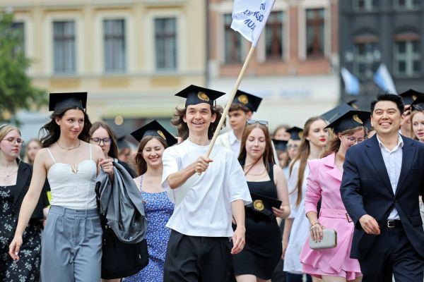 Zakończenie kursu "zerówka" Studium Kultury i Języka Polskiego dla Obcokrajowców [fot. Andrzej Romański] Kliknij, aby powiększyć zdjęcie