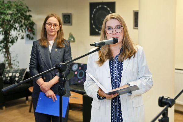 Wernisaż wystawy Dialog z Knappem [fot. Andrzej Romański] Kliknij, aby powiększyć zdjęcie