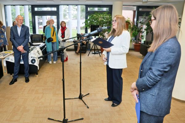 Wernisaż wystawy Dialog z Knappem [fot. Andrzej Romański] Kliknij, aby powiększyć zdjęcie