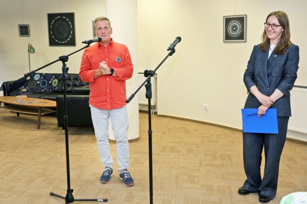 Wernisaż wystawy Dialog z Knappem [fot. Andrzej Romański] Kliknij, aby powiększyć zdjęcie