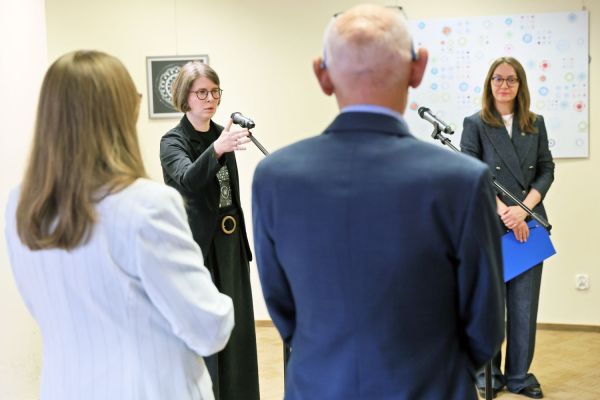 Wernisaż wystawy Dialog z Knappem [fot. Andrzej Romański] Kliknij, aby powiększyć zdjęcie