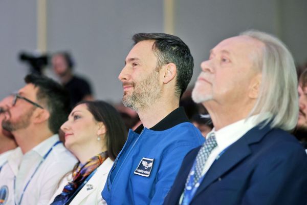Astronauta Sławosz Uznański-Wiśniewski na UMK (Aula UMK, 20.11.2025) [fot. Andrzej Romański] Kliknij, aby powiększyć zdjęcie