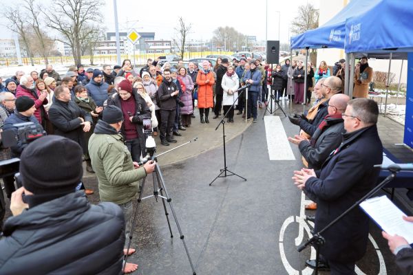 Rondo Toruńskich Polarników uroczystość nadania imienia (3.12.2025) [fot. Andrzej Romański] Kliknij, aby powiększyć zdjęcie