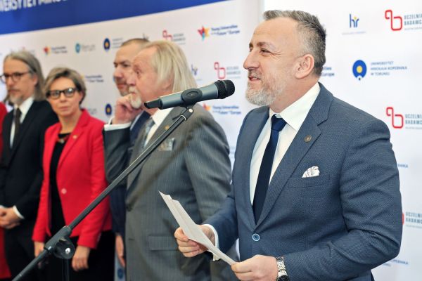 Spotkanie noworoczne władz UMK, miasta i województwa (Collegium Maximum, 13.01.2026) [fot. Andrzej Romański] Kliknij, aby powiększyć zdjęcie