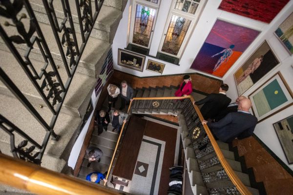 Spotkanie honorowych Ambasadorek i Ambasadorów z władzami Uniwersytetu Mikołaja Kopernika w Toruniu [fot. Mikołaj Kuras] Kliknij, aby powiększyć zdjęcie