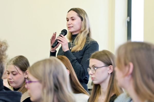 Panel ekspercki dotyczący gospodarki obiegu zamkniętego [fot. Andrzej Romański] Kliknij, aby powiększyć zdjęcie