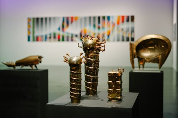 Wernisaż wystawy Stefan Knapp – alchemik i wizjoner [fot. Katarzyna Szymańska / Centrum Sztuki Współczesnej "Znaki Czasu" w Toruniu] Kliknij, aby powiększyć zdjęcie