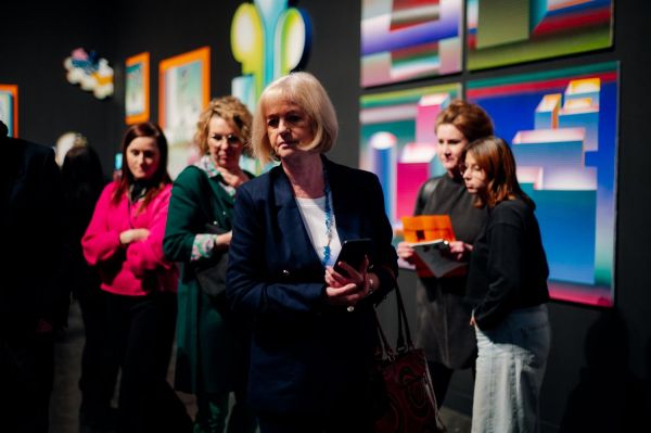 Wernisaż wystawy Stefan Knapp – alchemik i wizjoner [fot. Katarzyna Szymańska / Centrum Sztuki Współczesnej "Znaki Czasu" w Toruniu] Kliknij, aby powiększyć zdjęcie