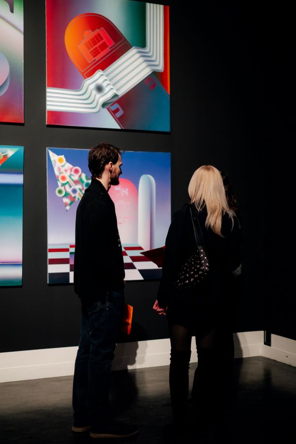 Wernisaż wystawy Stefan Knapp – alchemik i wizjoner [fot. Katarzyna Szymańska / Centrum Sztuki Współczesnej "Znaki Czasu" w Toruniu] Kliknij, aby powiększyć zdjęcie