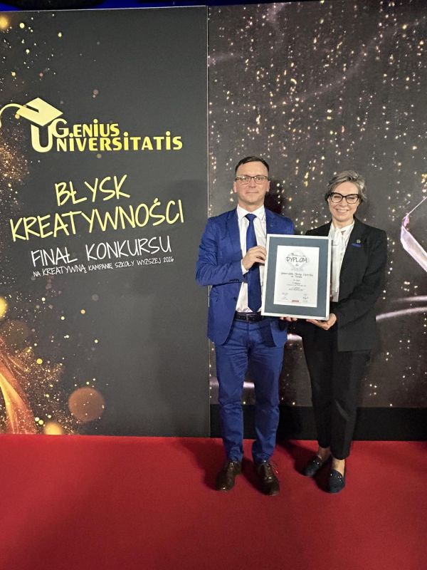 Wręczenie nagród w konkursie Genius Universitatis [fot. Nadesłane] Kliknij, aby powiększyć zdjęcie