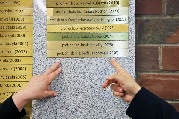 Wykład im prof. Antoniego Basińskiego prof. Teofila Jesionowskiego (Wydział Chemii, 8.04.2026) [fot. Andrzej Romański] Kliknij, aby powiększyć zdjęcie