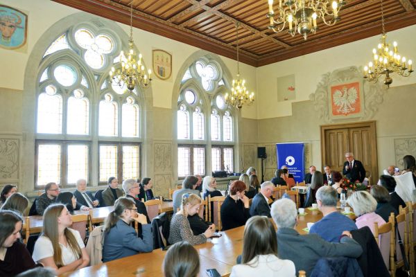 Wręczenie Orderu Zasługi Republiki Federalnej Niemiec prof. Leszkowi Żylińskiemu [Andrzej Romański] Kliknij, aby powiększyć zdjęcie