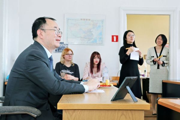 Wizyta Ambasadora Nadzwyczajnego i Pełnomocnego Chińskiej Republiki Ludowej w Polsce (21.05.2026) [Andrzej Romański] Kliknij, aby powiększyć zdjęcie