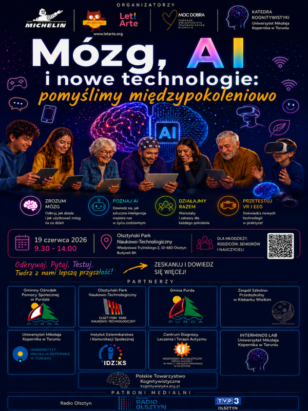 Mózg, AI i nowe technologie. Pomyślmy międzypokoleniowo Kliknij, aby powiększyć zdjęcie