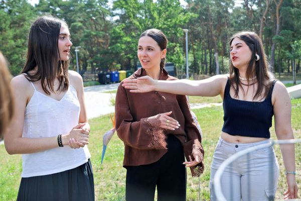 Wolontariusze z Europejskiego Korpusu Solidarności w Kopernikańskim Ośrodku Integracji [fot. Andrzej Romański] Kliknij, aby powiększyć zdjęcie