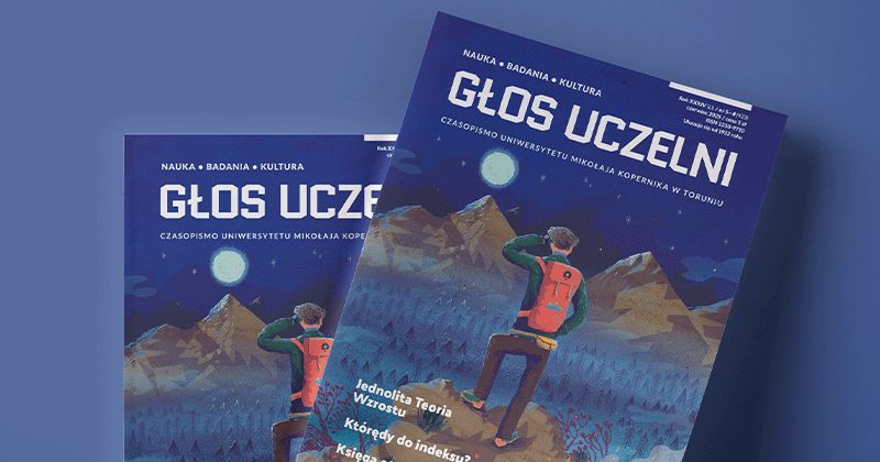Dwie okładki najnowszego numeru "Głosu Uczelni"