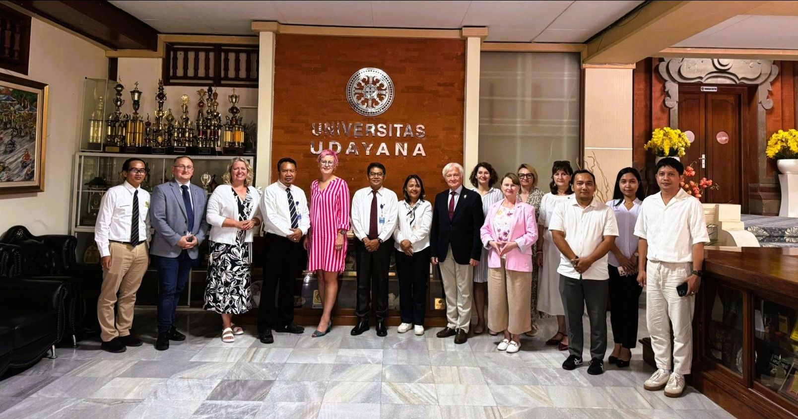 On a visit to Indonesia