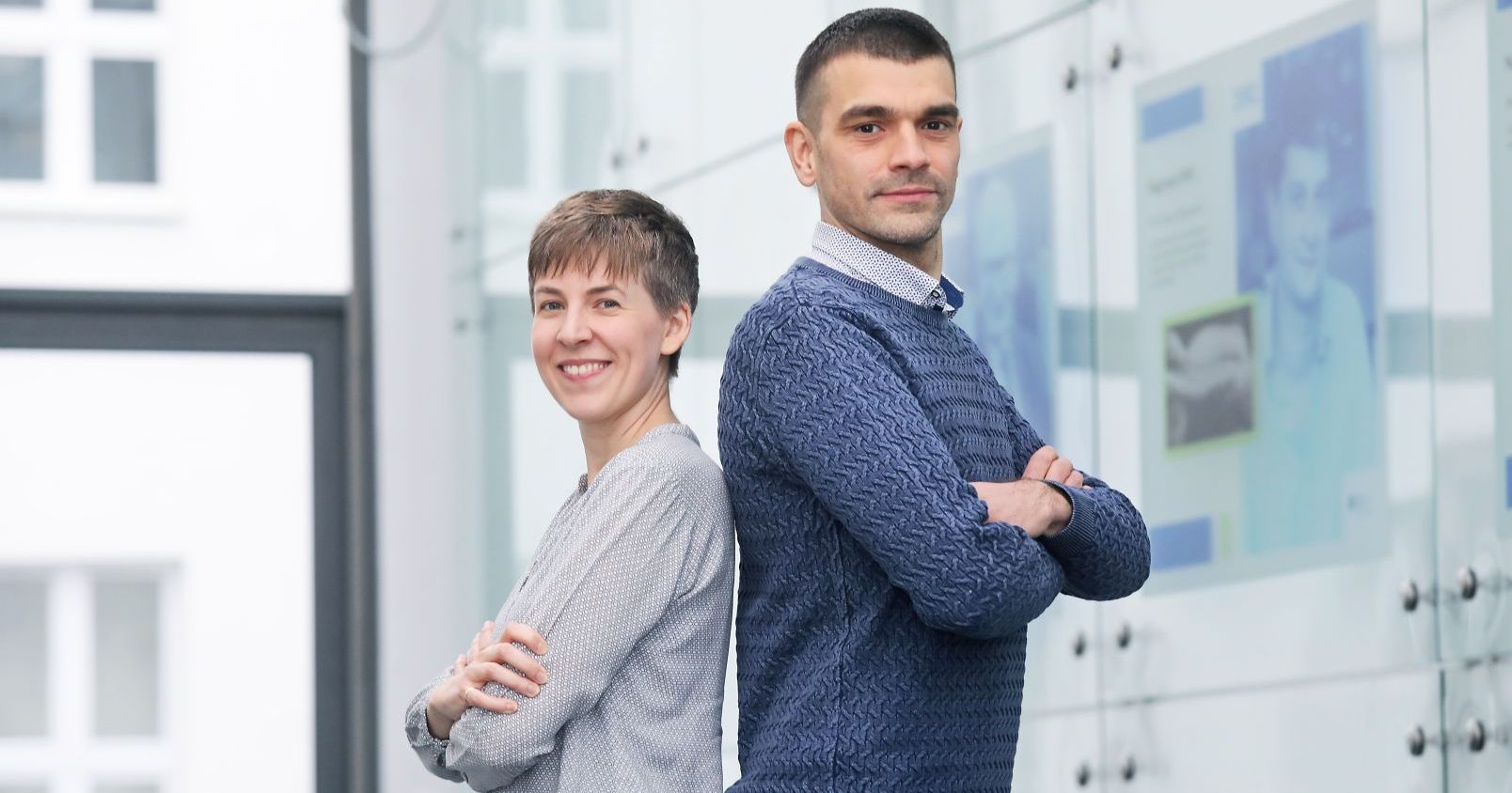 Prof. Katharina Boguslawski and Prof. Piotr Wcisło from the Faculty of Physics, Astronomy and Informatics 