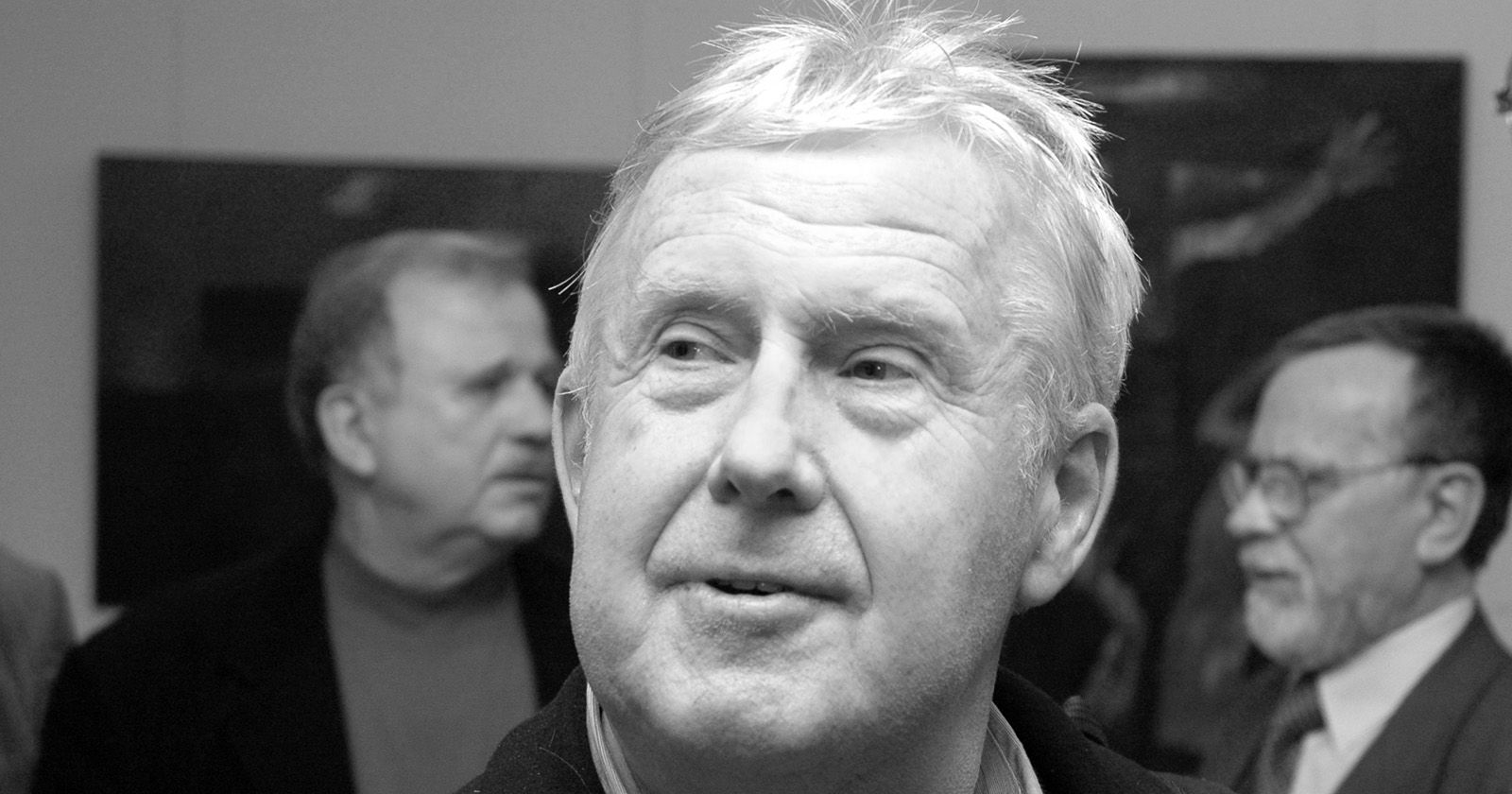 Czarno-białe zdjęcie prof. Mieczysława Ziomka