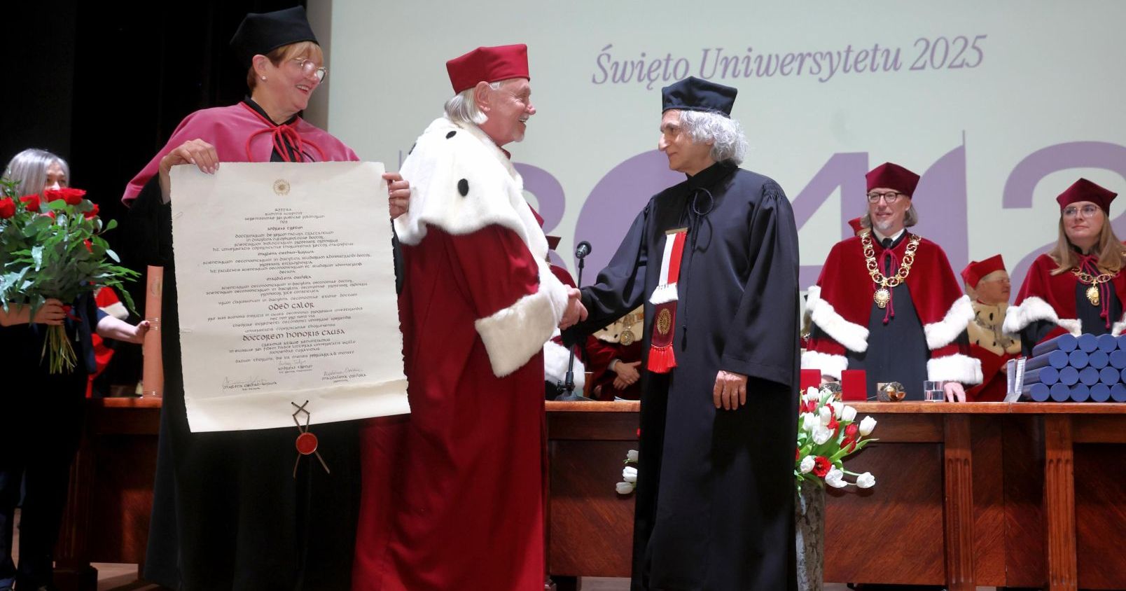 Prof. Oded Galor doktorem honoris causa UMK