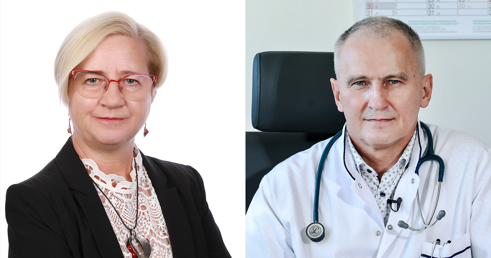 Dr hab. Sylwia Kołtan, prof. UMK i prof. dr hab. Jan Styczyński z Katedry Pediatrii, Hematologii, Onkologii, Immunologii i Transplantologii na Wydziale Lekarskim CM UMK