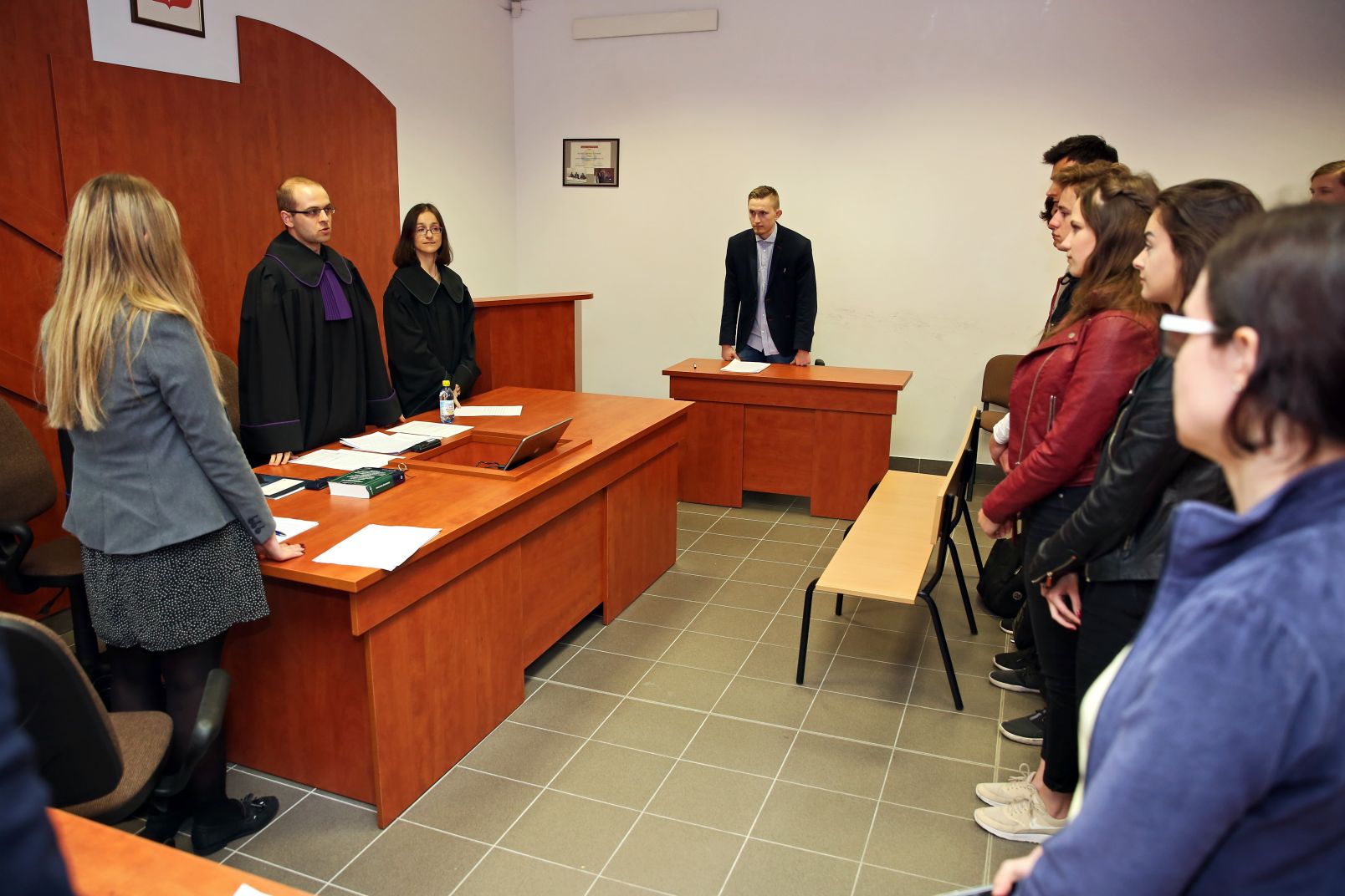 Symulacja rozprawy sądowej podczas Toruńskiego Festiwalu Nauki i Sztuki w 2018 r.